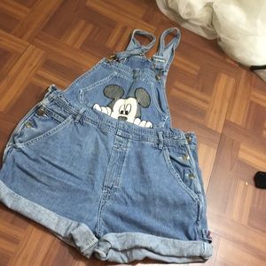 Disney overall shorts Clearance